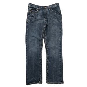 Ariat Mens Rebar M5 Straight Leg DuraStretch Jeans 32x32 Low-Rise Denim